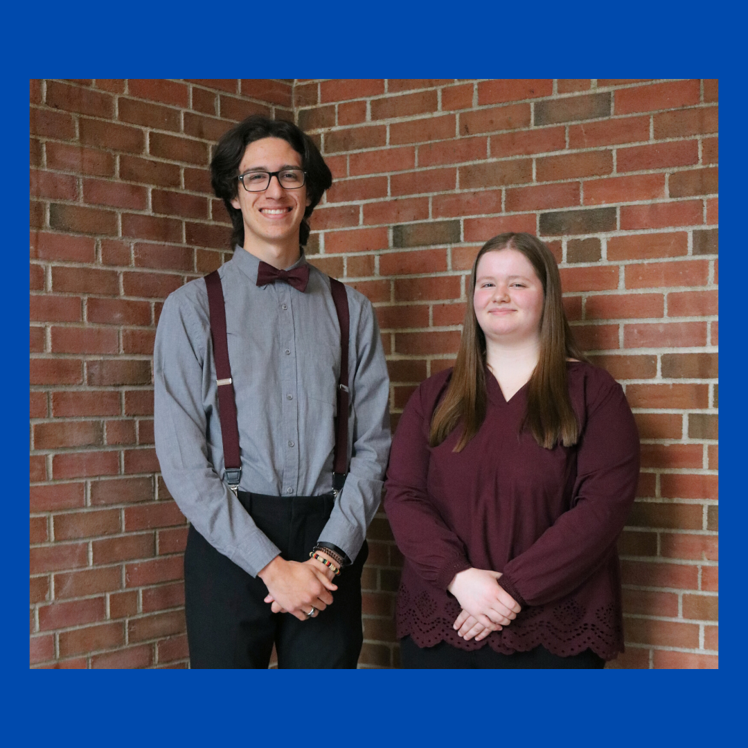 Class of 2020 Valedictorian Christian Cook and Salutatorian Tatum Stitzel.